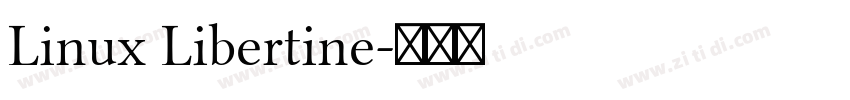 Linux Libertine字体转换 Linux Libertine字体转换
